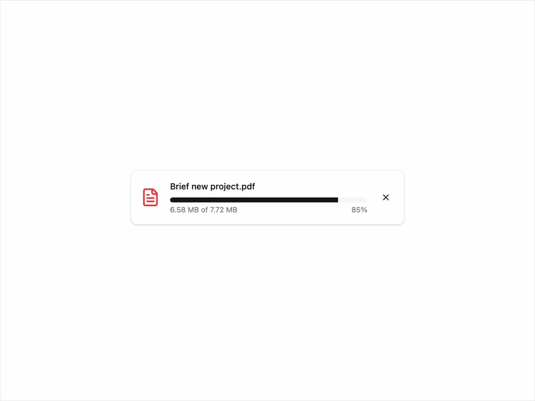 Progress Card preview