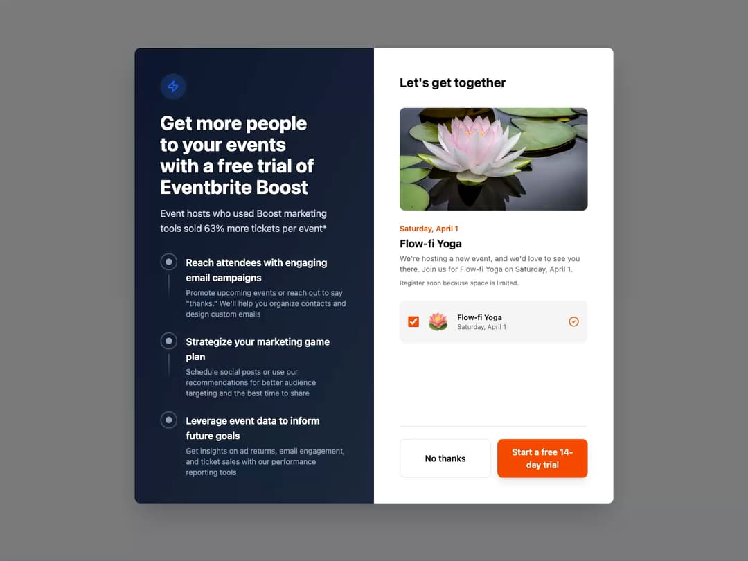 Promotional Popup preview
