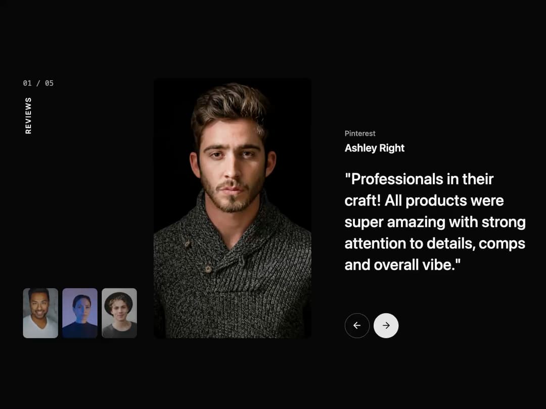 Testimonial Slider preview
