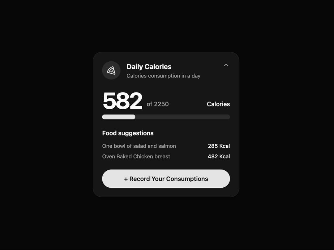 Tracker Card preview
