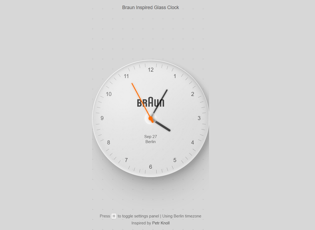 glass-clock preview