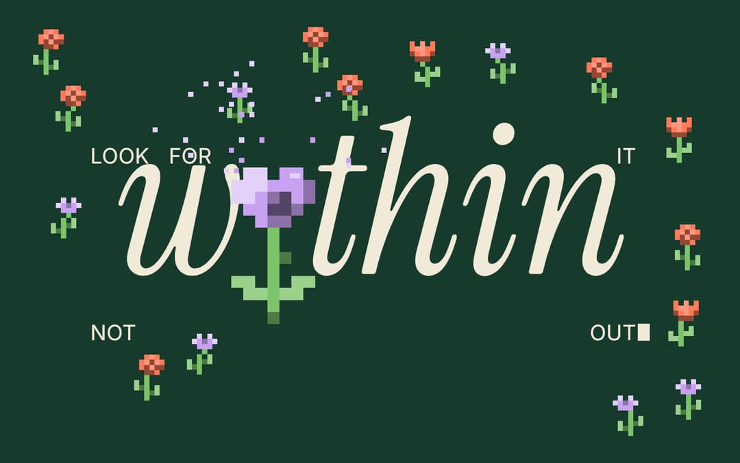 Pixel Art Flower Preloader preview