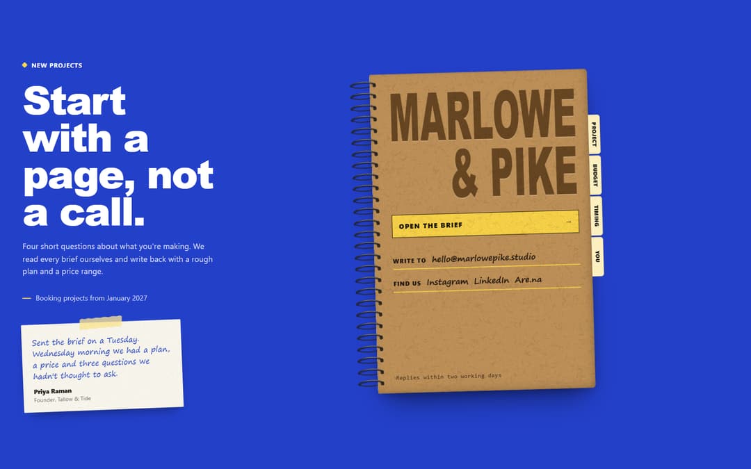 Multi-Step Contact Form Notebook preview