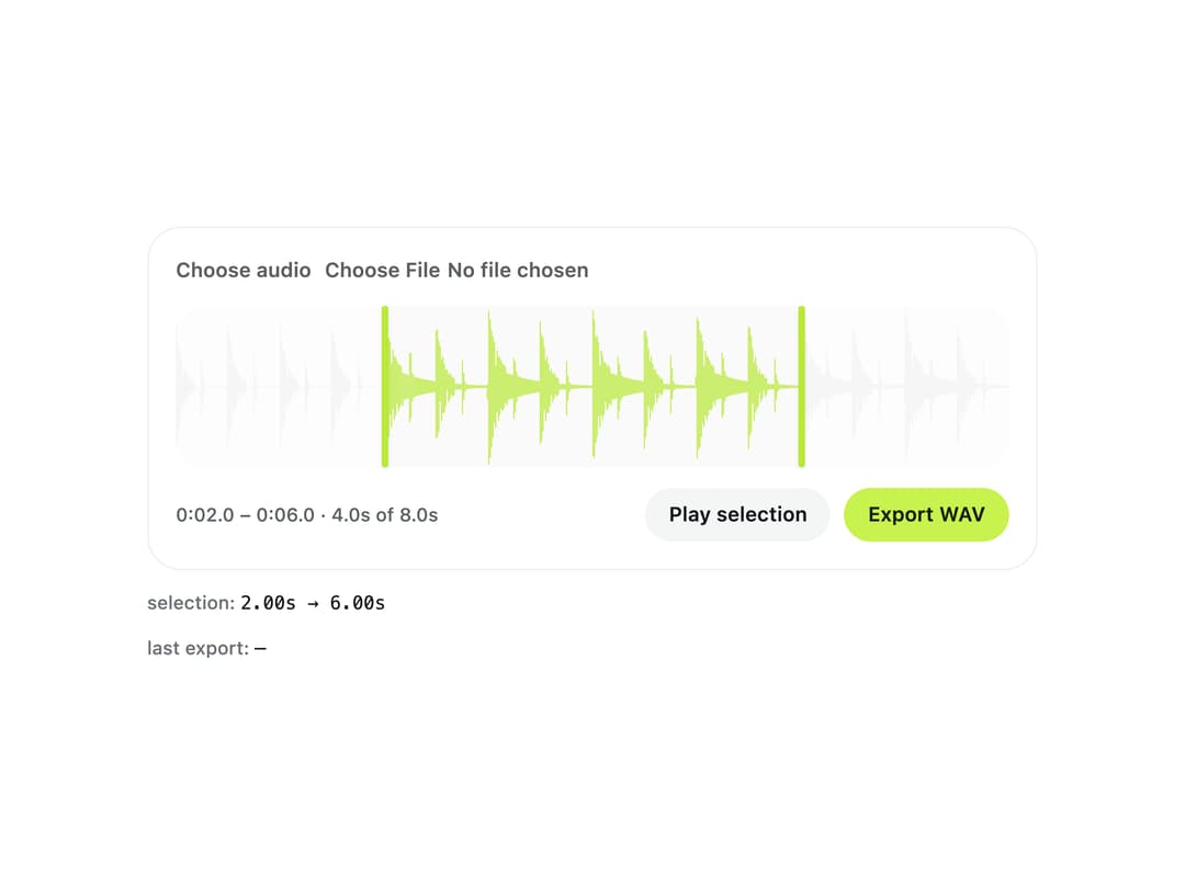 Audio Trimmer preview
