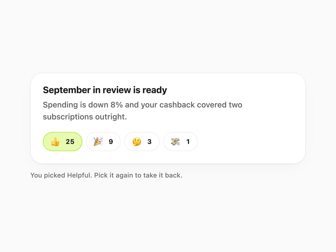 Reaction Bar preview