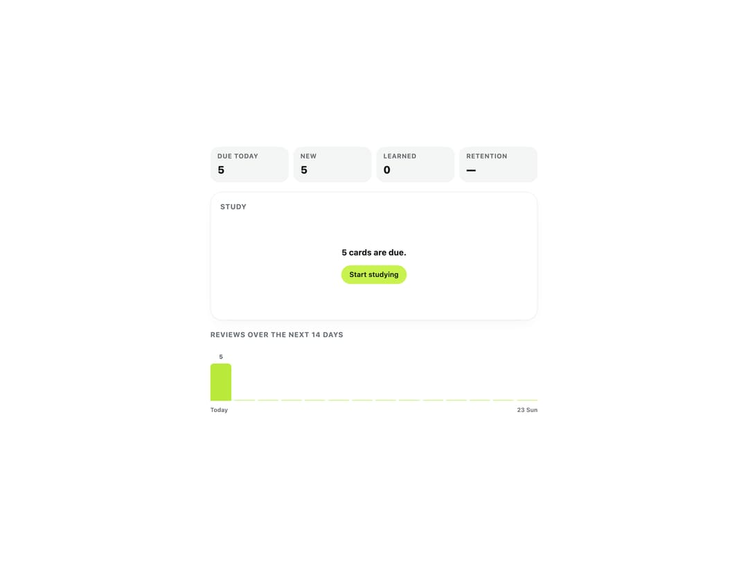 Spaced Repetition Flashcards preview