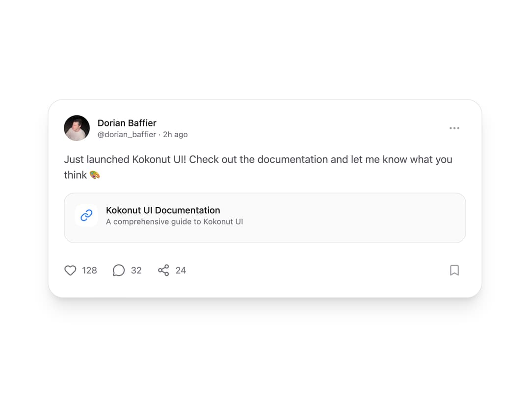 Social Card preview