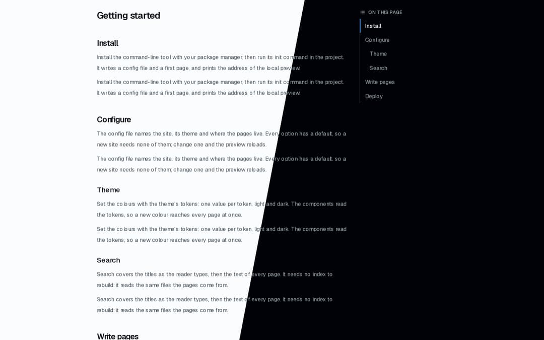 Docs TOC preview