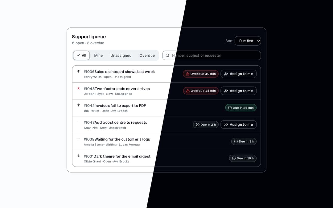 Ticket Queue preview