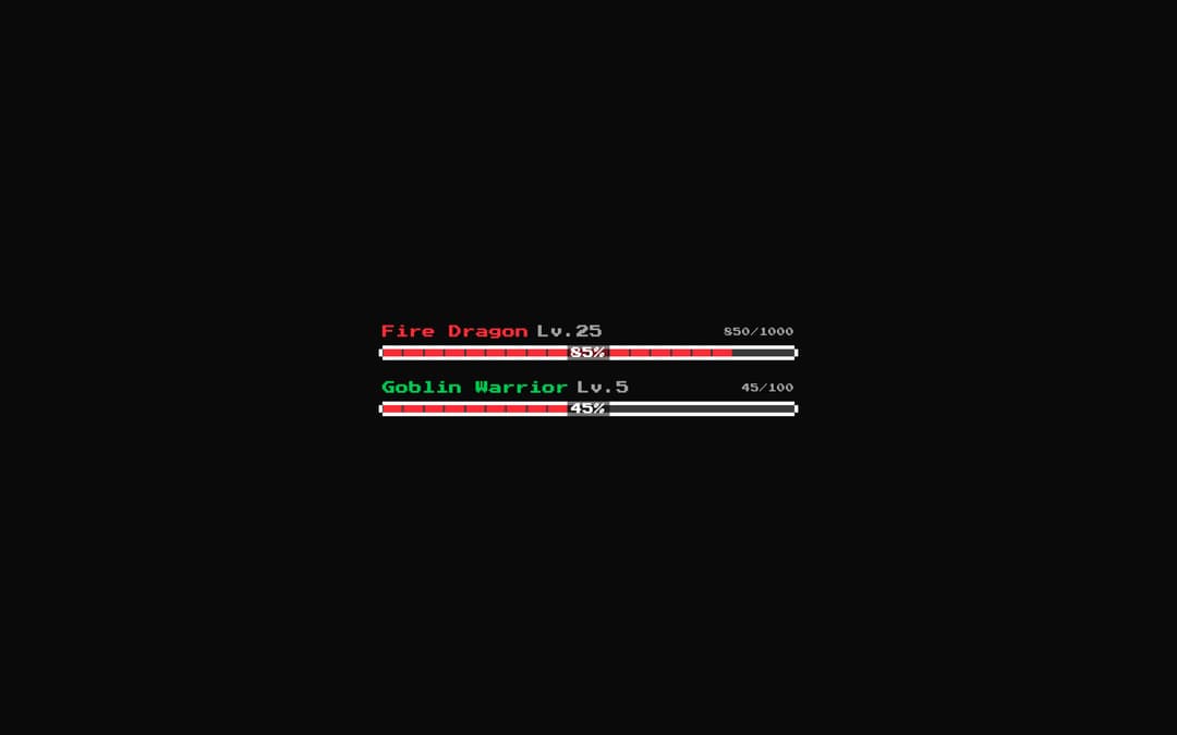 8bit Enemy Health Display preview