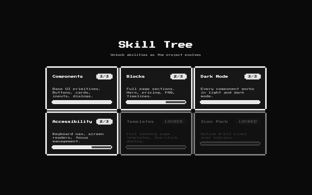 8bit Skill Tree Features preview