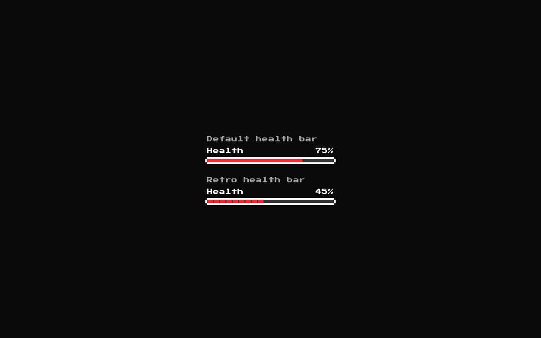 8bit Health Bar preview