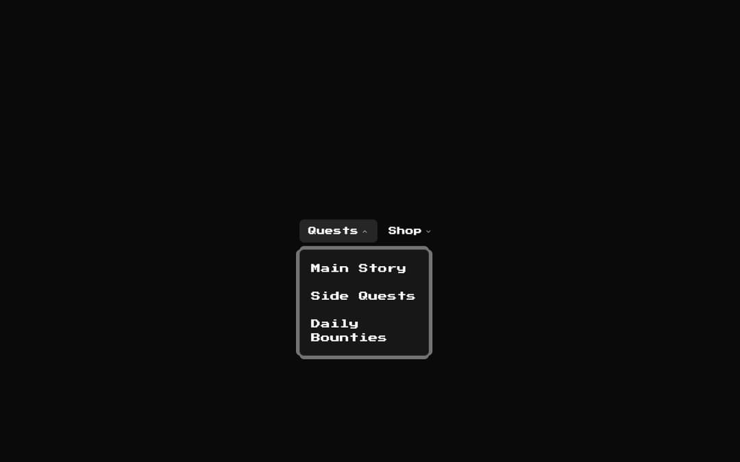 8bit Navigation Menu preview