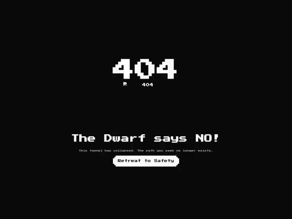 8bit 404 Dwarf preview