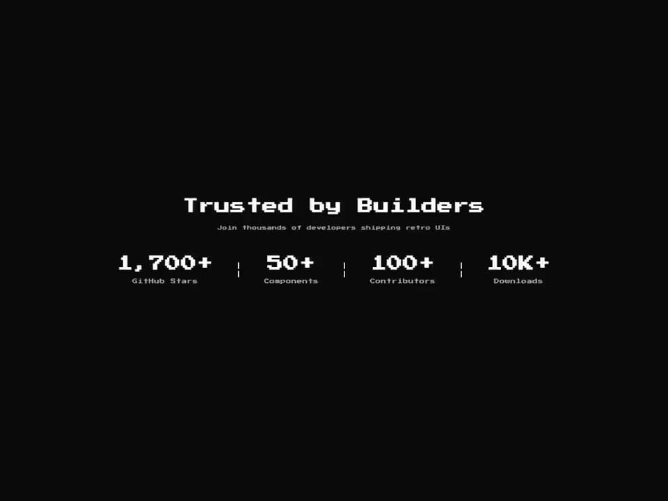 8bit Social Proof Stats Bar preview