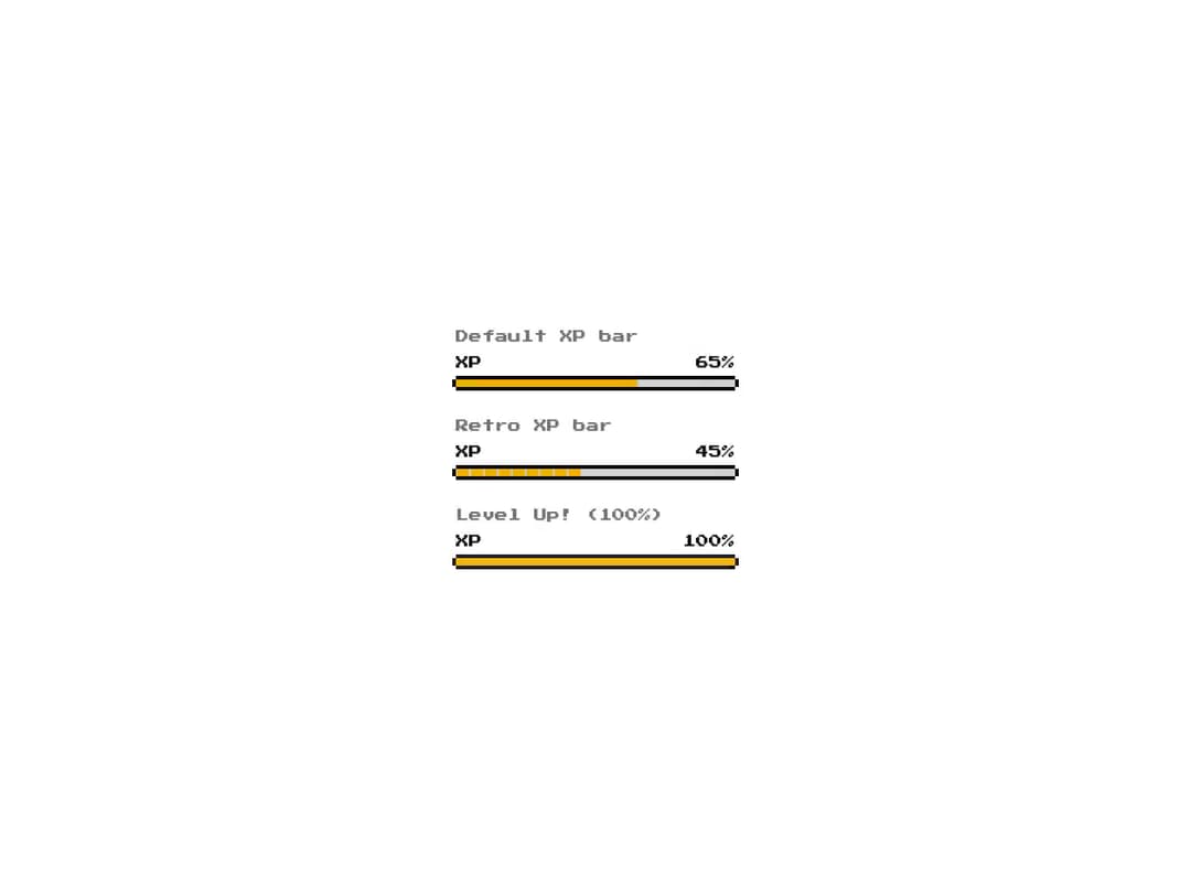 8-bit Xp Bar preview