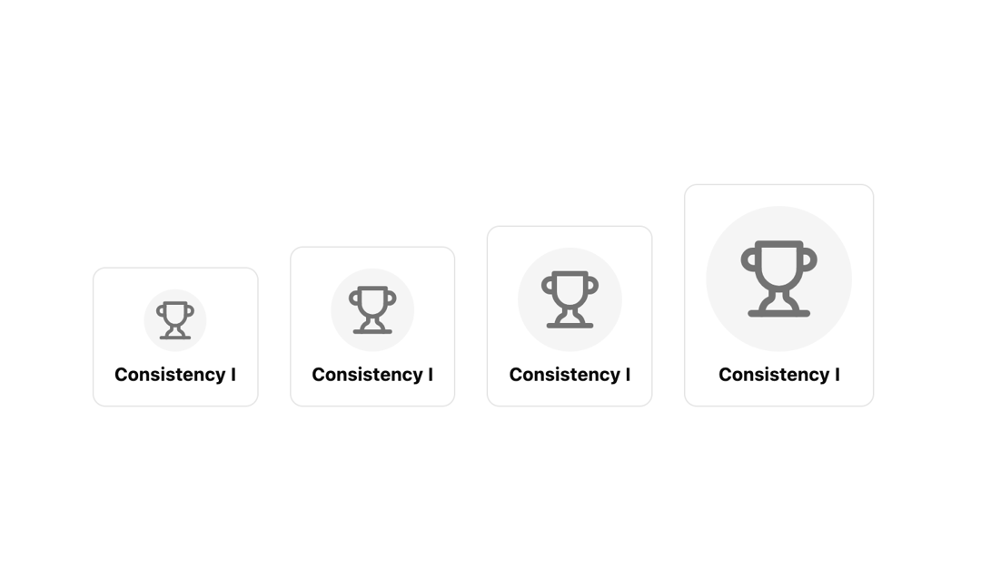 Achievement badge preview