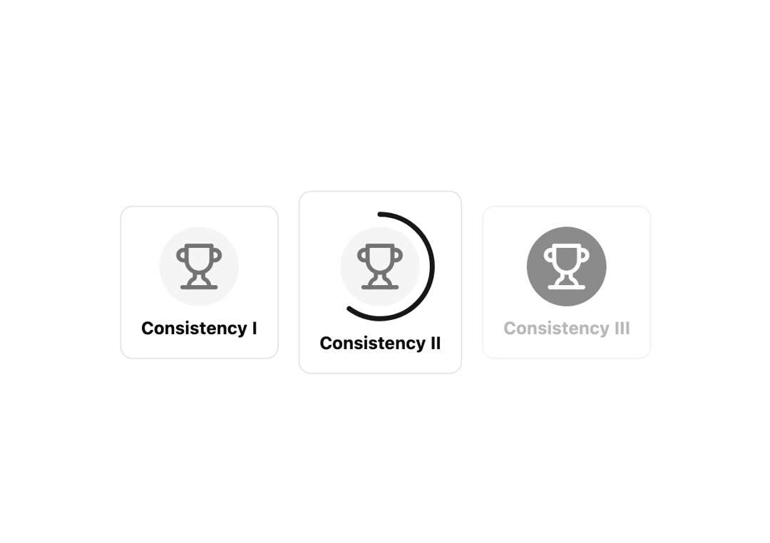Achievement badge preview