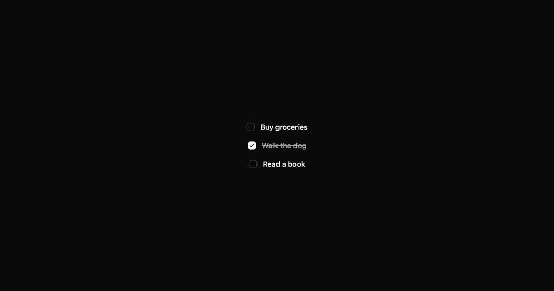 Animated Checkbox preview