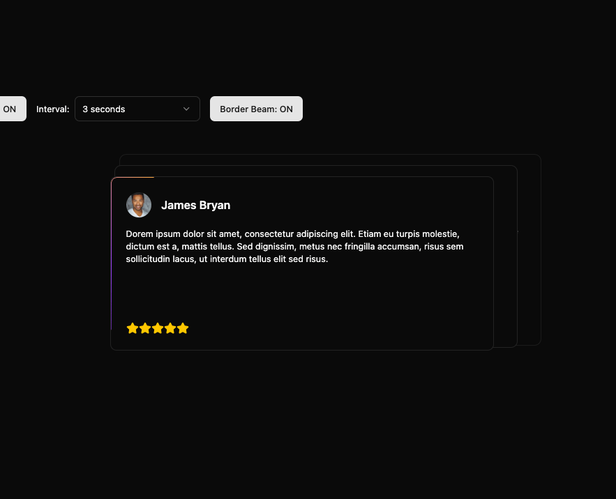 Animated Review Card preview