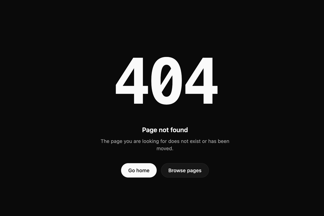 BeUI 404 / Not Found preview