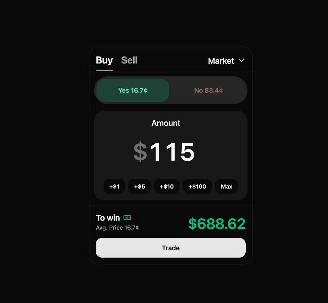 BeUI Prediction Market preview