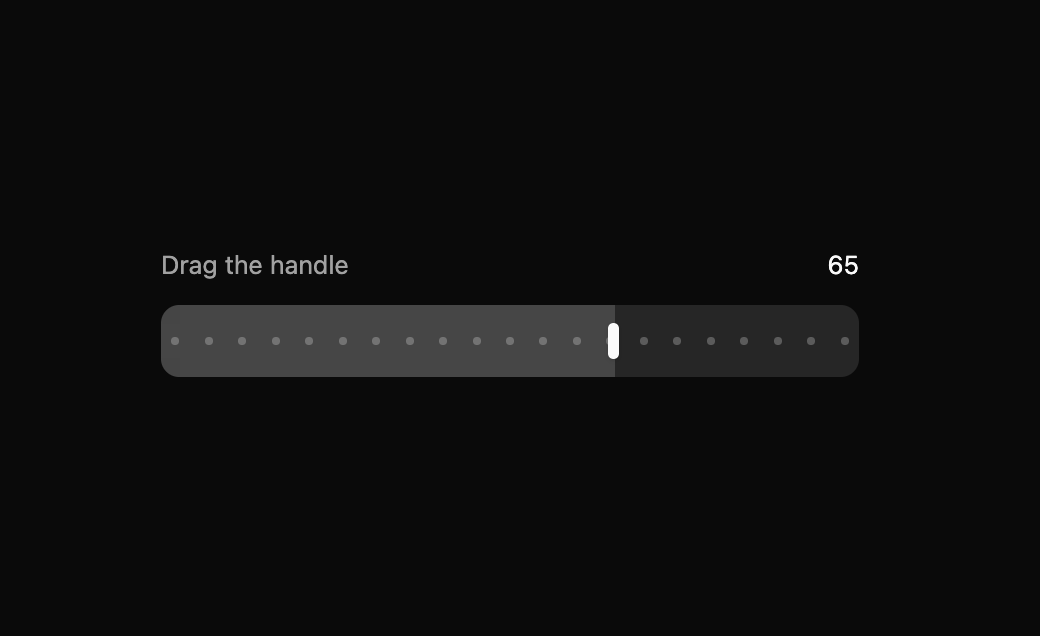 BeUI Range Slider  preview