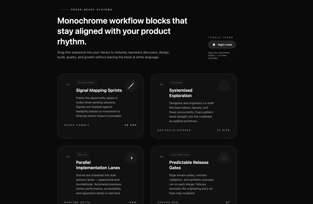 Bento Monochrome 1 preview