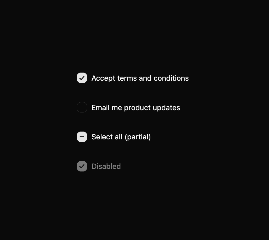 Beui Checkbox preview