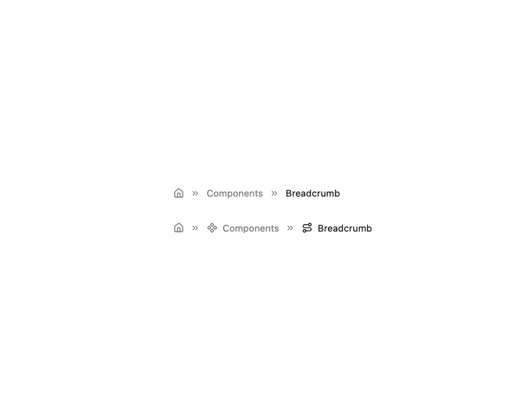 Breadcrumb preview
