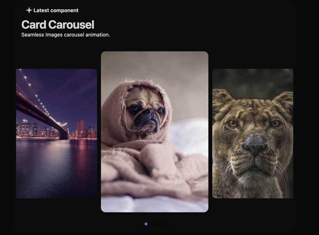 Card Carousel preview