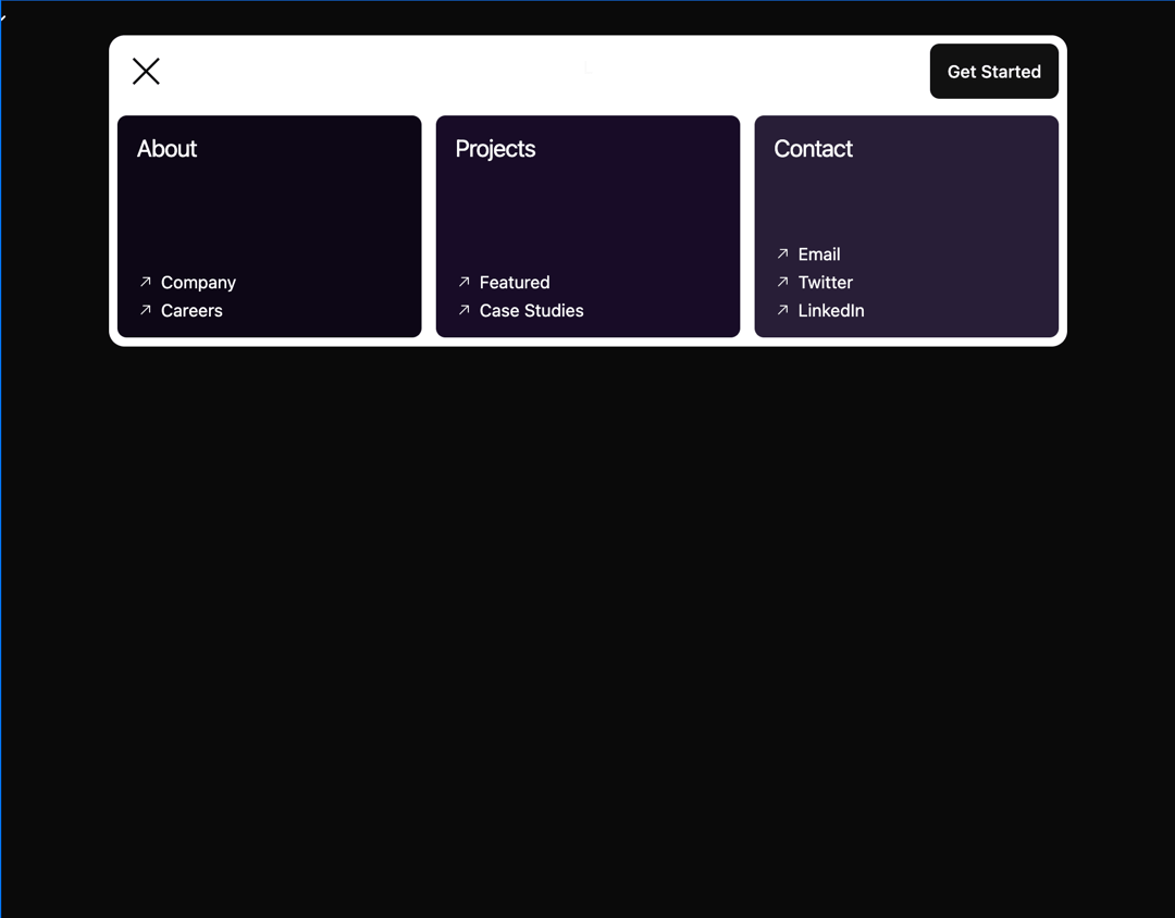 Card Nav preview