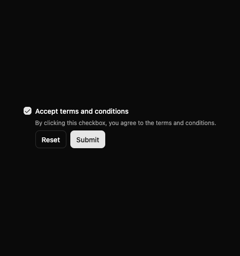 Checkbox preview