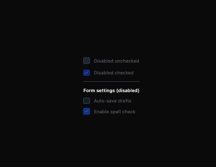 Checkbox preview