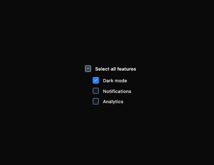 Checkbox preview