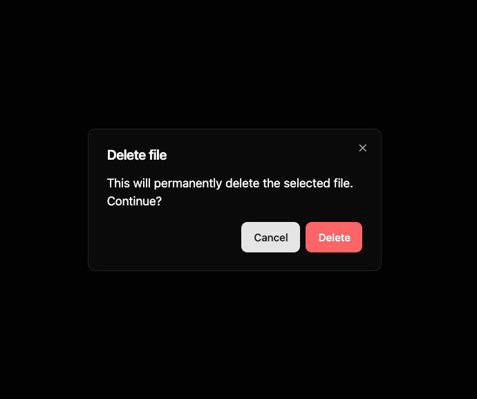 Dialog preview