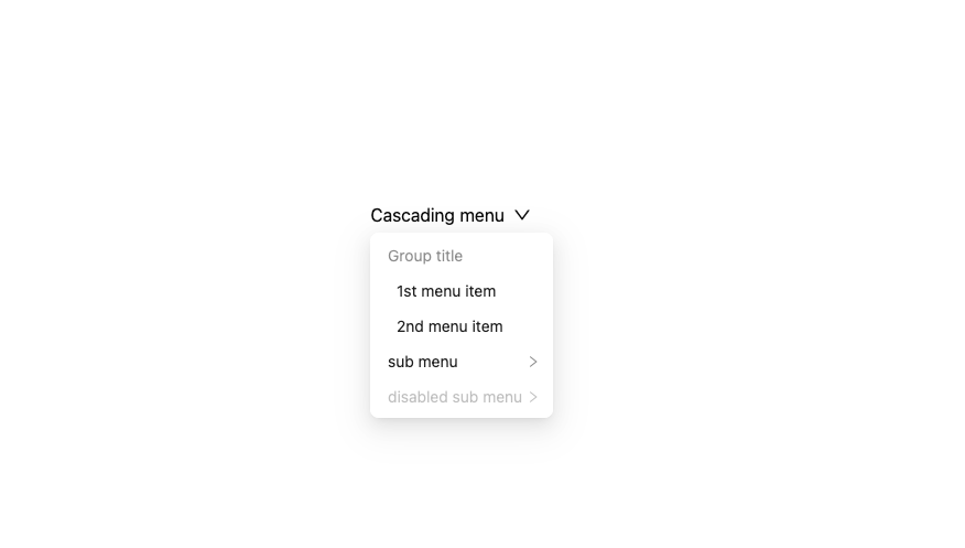 Dropdown preview