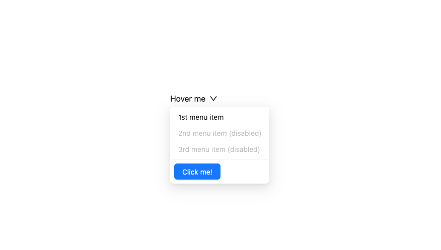 Dropdown preview