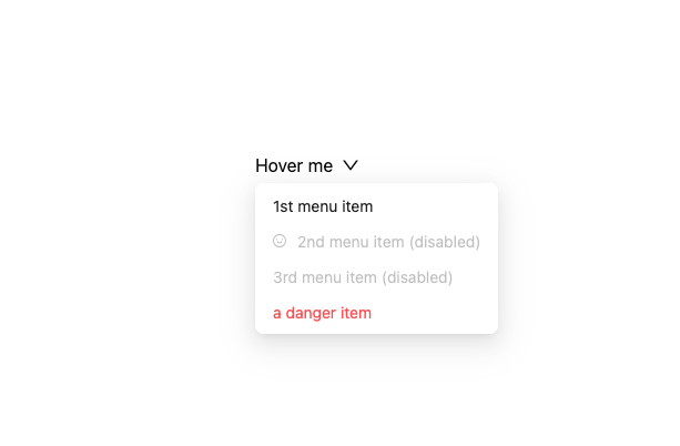 Dropdown preview