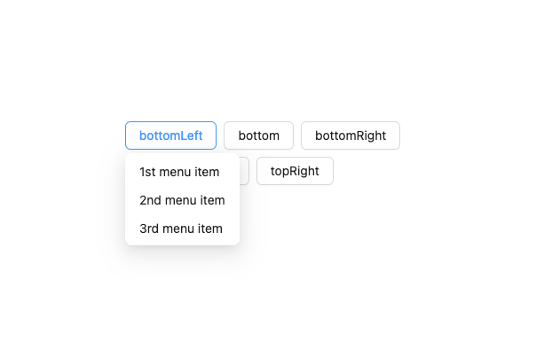 Dropdown preview