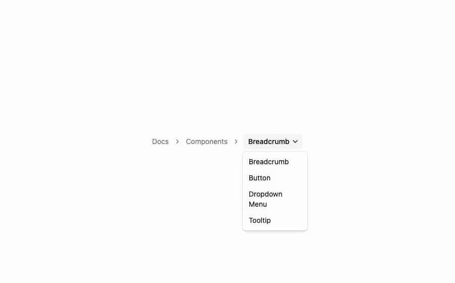 Flexnative Breadcrumb preview