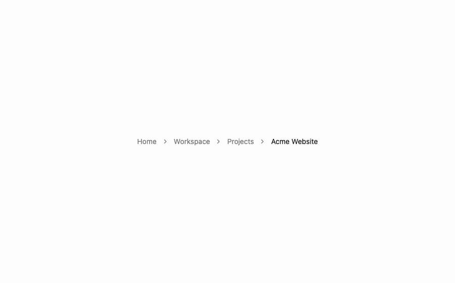 Flexnative Breadcrumb preview