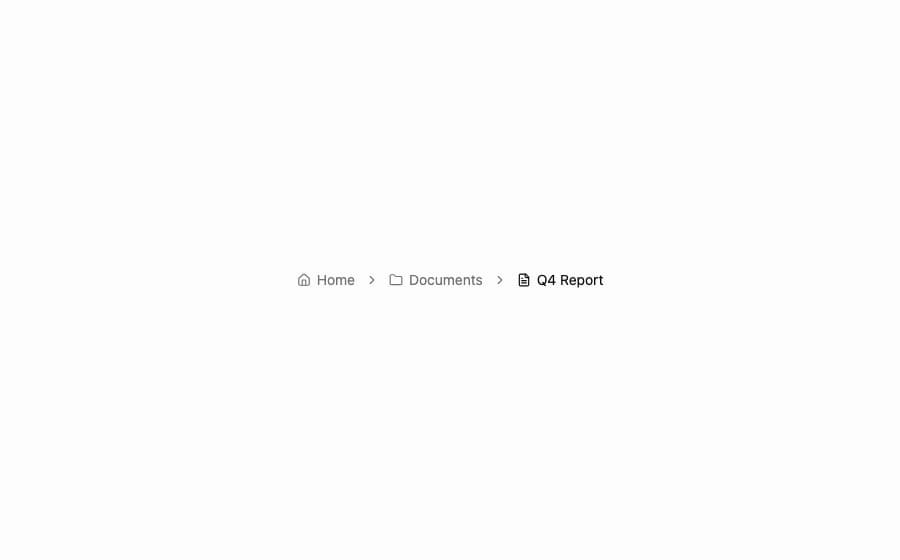 Flexnative Breadcrumb preview