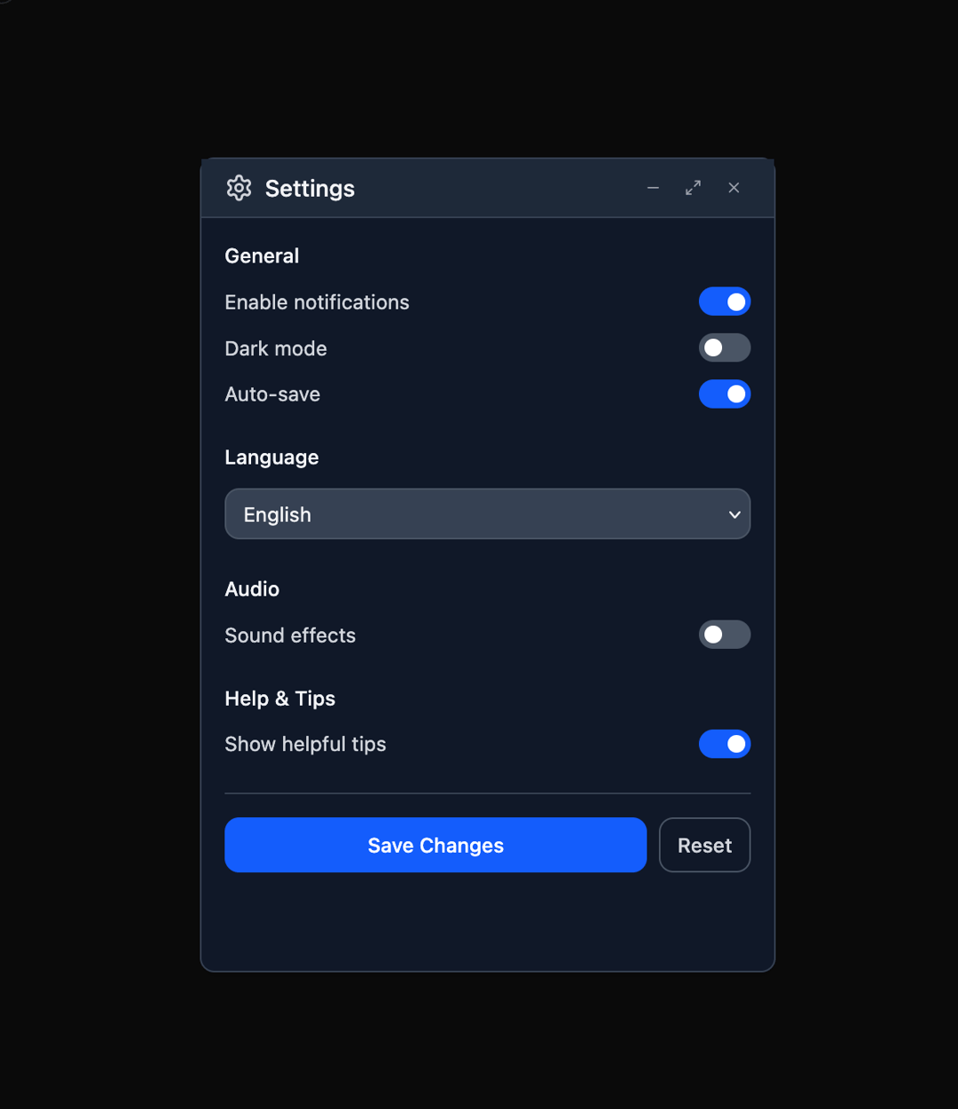 Floating Panel preview