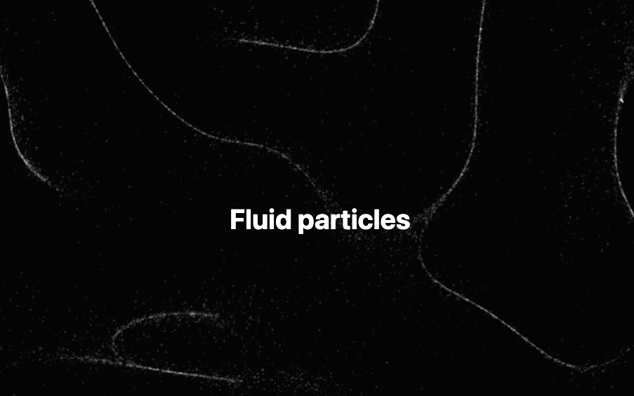 Fluid particles background preview