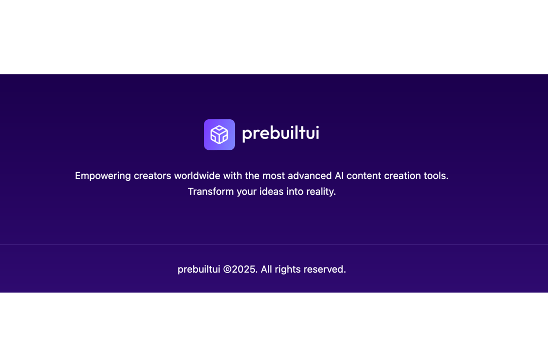 Footer preview