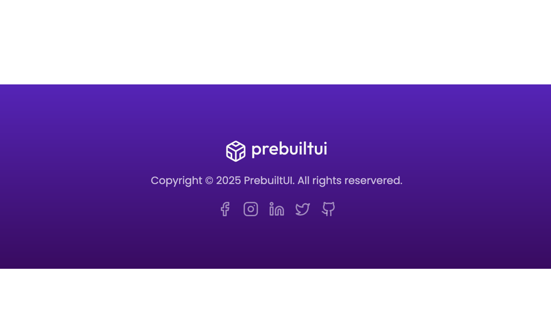 Footer preview