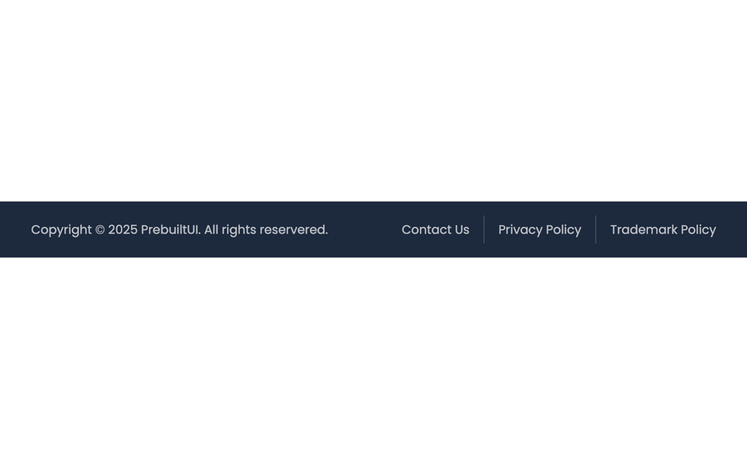 Footer preview