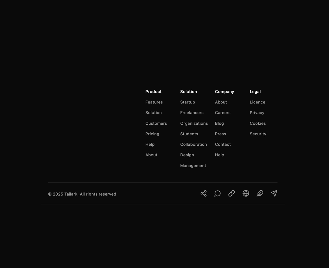 Footer preview