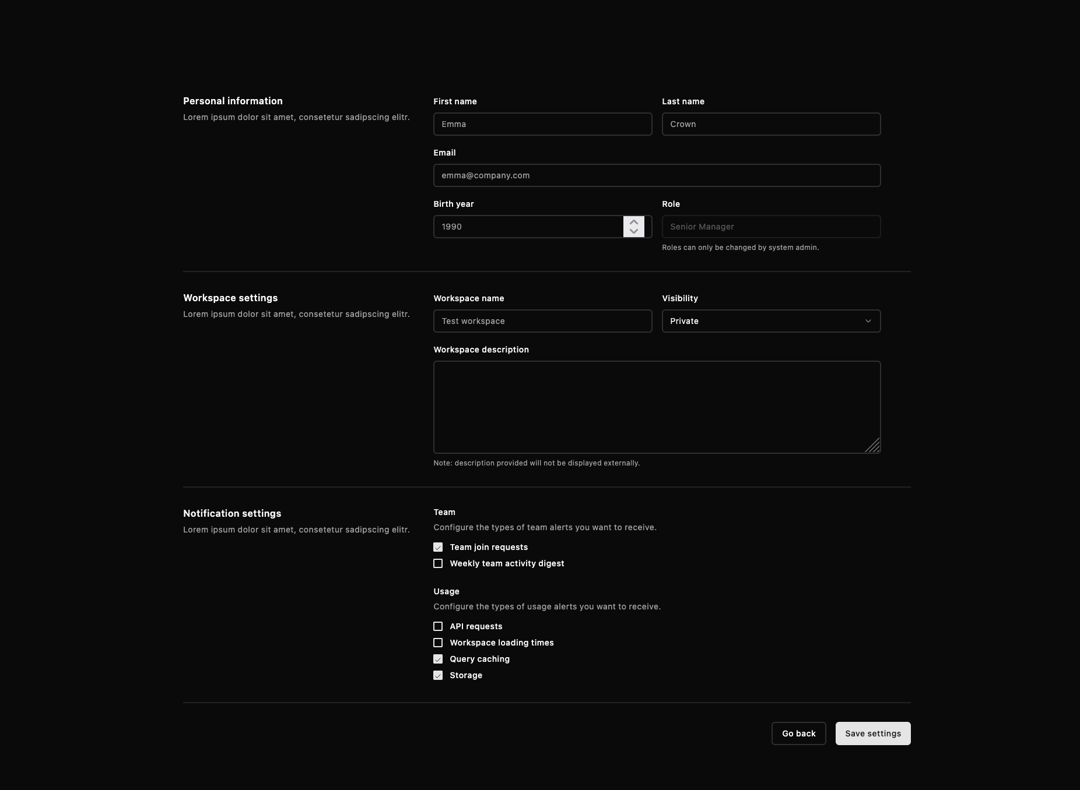 Form Layout preview